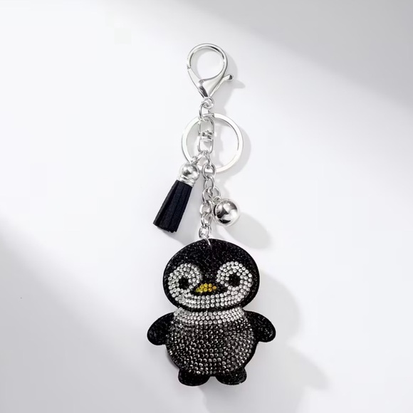 Penguin Rhinestone Keychain - Picture 4 of 4